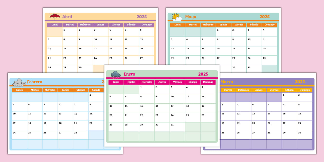 Calendario editable 2025 (creat de profesori) - Twinkl
