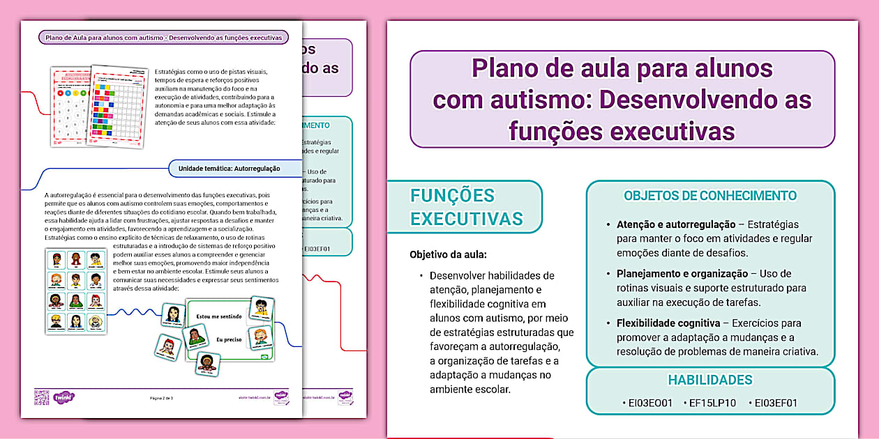 Plano De Aula Para Autismo