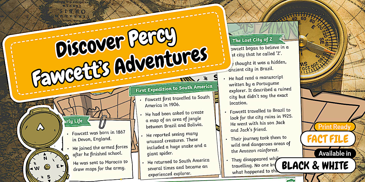 KS1 Percy Fawcett Fact File