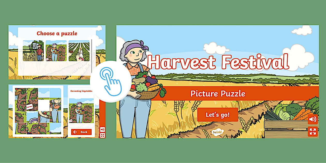 Interactive Harvest Festival Picture Puzzle | Twinkl Puzzled