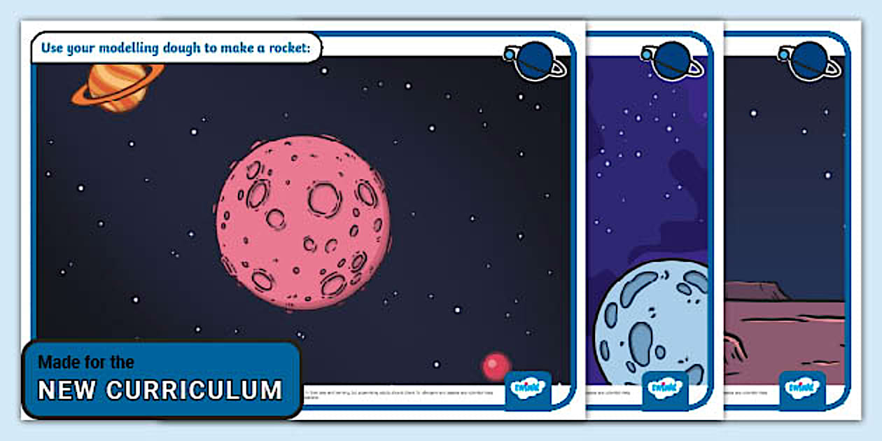 Space Modelling Dough Mats | Space | Twinkl Ireland