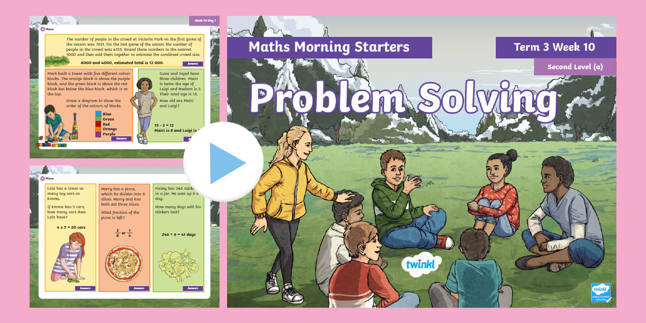 Maths morning starters second a term 3 week 10 powerpoint