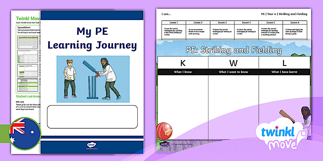 Year 4 Striking and Fielding: Cricket Assessment Pack