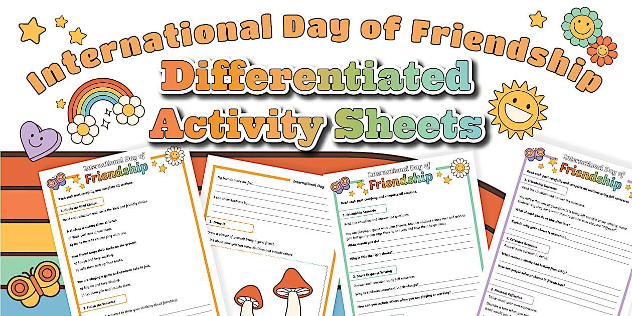 International Day of Friendship Differentiated Activity
