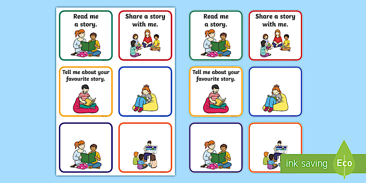 👉 Storytelling Read Me a Story Badges