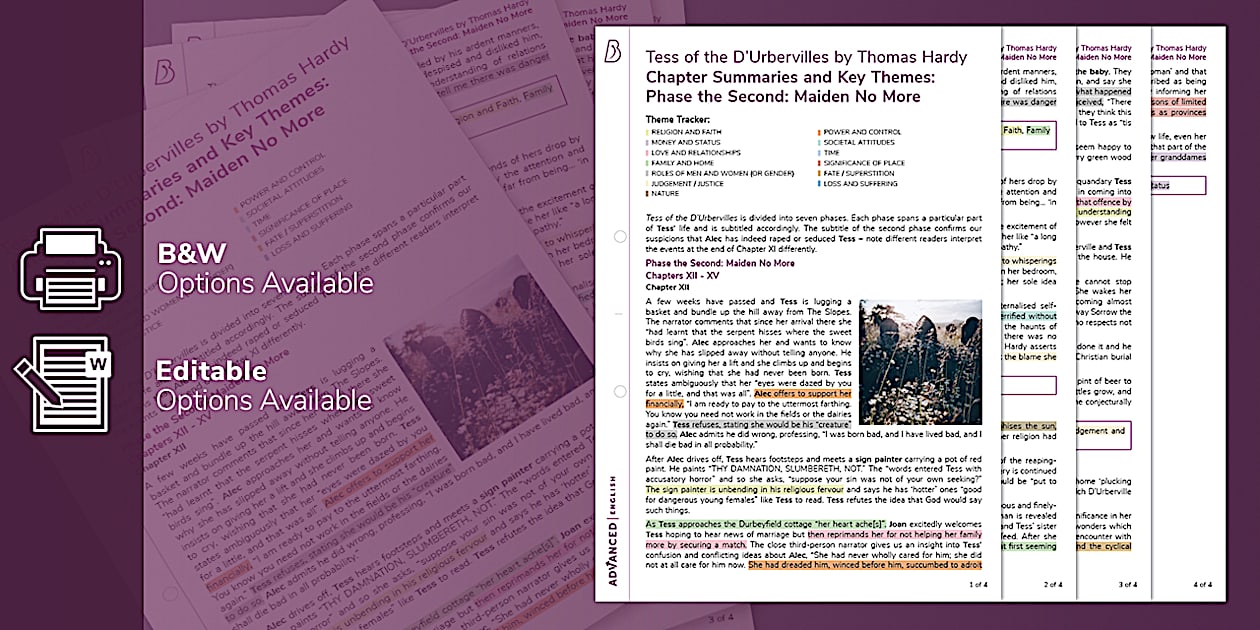Tess of the D’Urbervilles Chapter Summaries Phase the Second