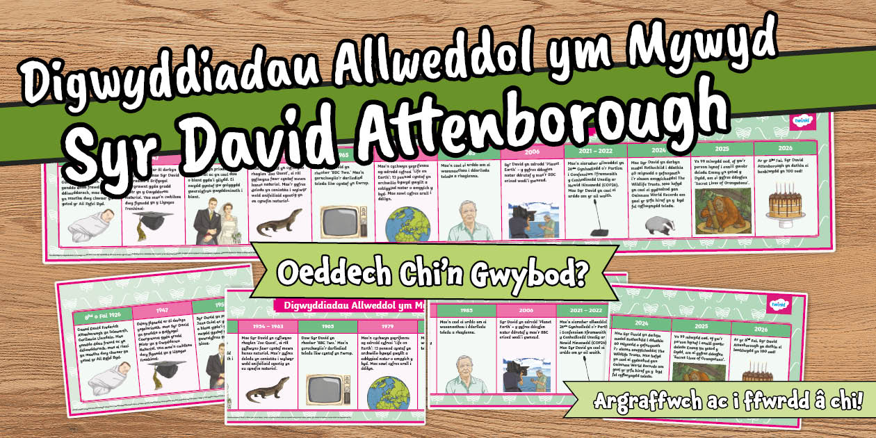 Digwyddiadau Allweddol ym Mywyd Syr David Attenborough