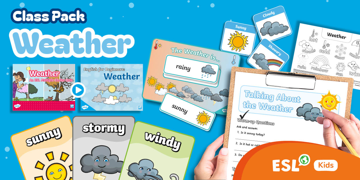 ESL Weather Activities Resource Pack - Weather for ESL