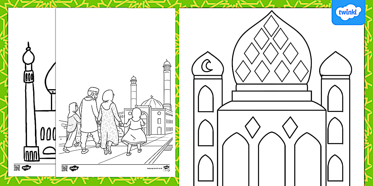 Lembar Mewarnai Tema Ramadan (Hecho por educadores) - Twinkl