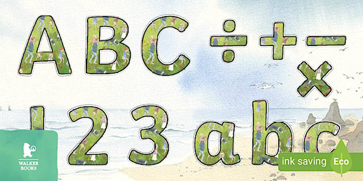 We're Going on a Bear Hunt Display Lettering