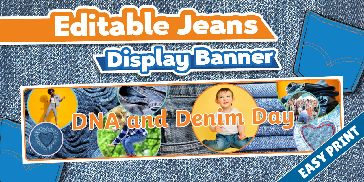 Editable Jeans Display Banner