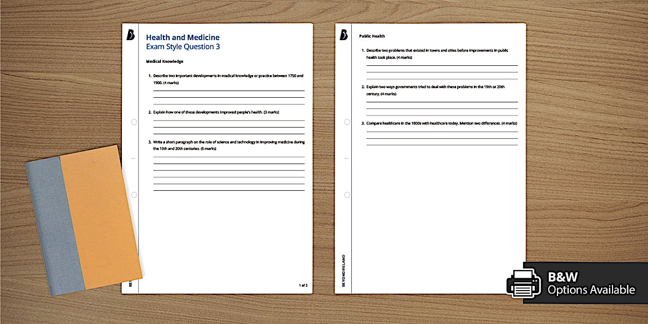 Health and Medicine Exam Style Question 3