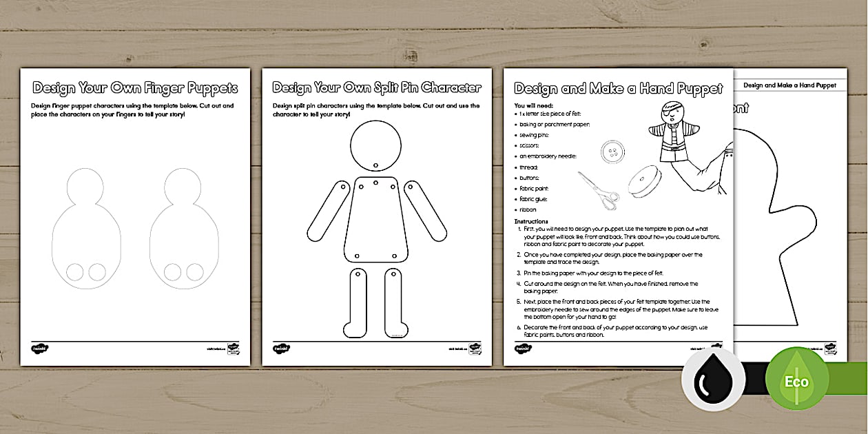 Puppet Making Datu Puppet Making Pack (Hecho por educadores) - Twinkl