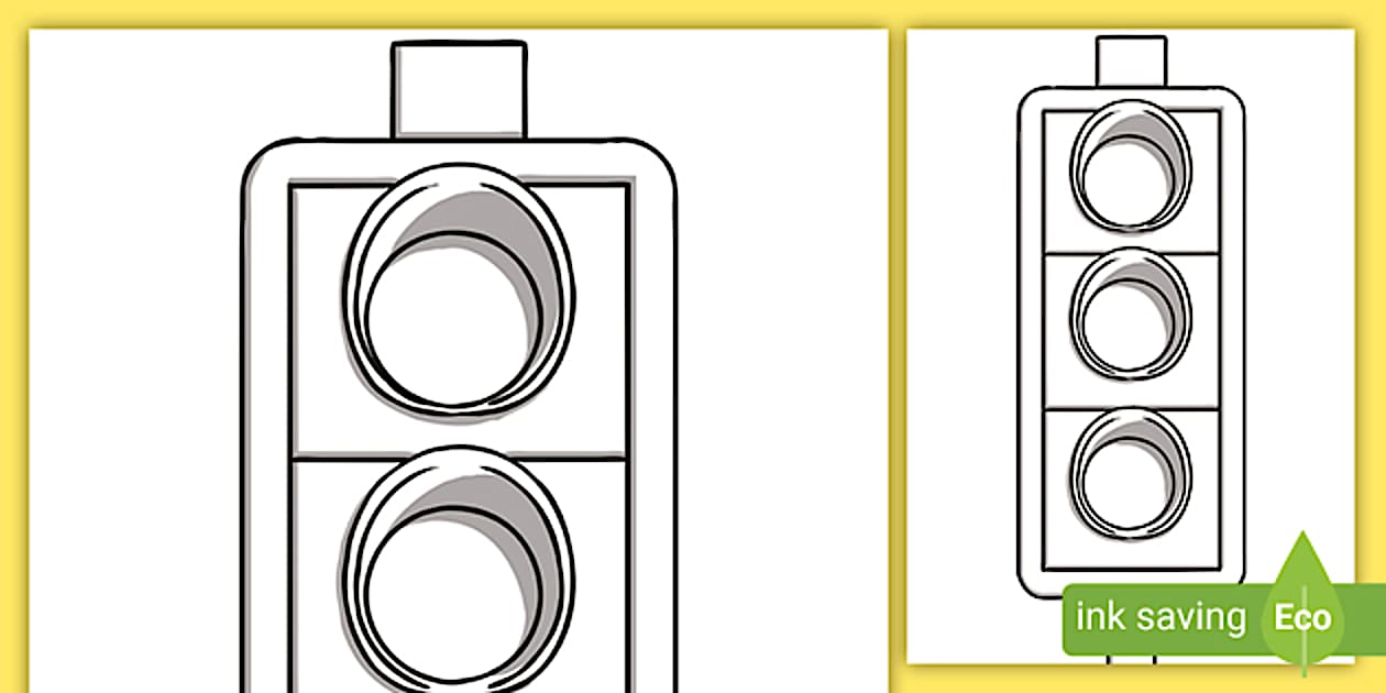 Traffic Light Template Craft Activity
