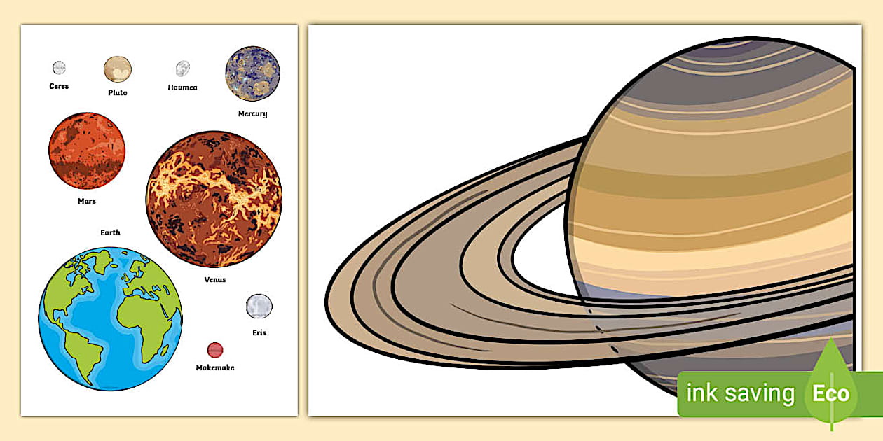 Planet And Dwarf Planet Scaled Cut Outs Professor Feito Planet And Dwarf Planet Scaled Cut Outs Professor Feito