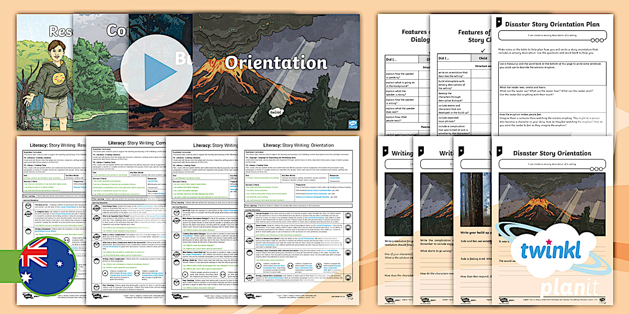 Year 6 Earthquakes and Volcanoes Story Writing Genre Unit Pack