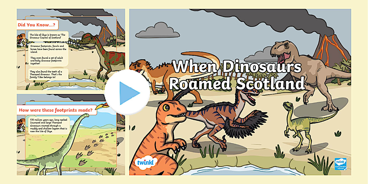 When Dinosaurs Roamed Scotland PowerPoint - Twinkl