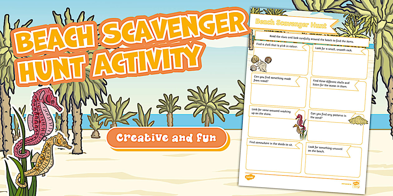 Beach Scavenger Hunt Activity