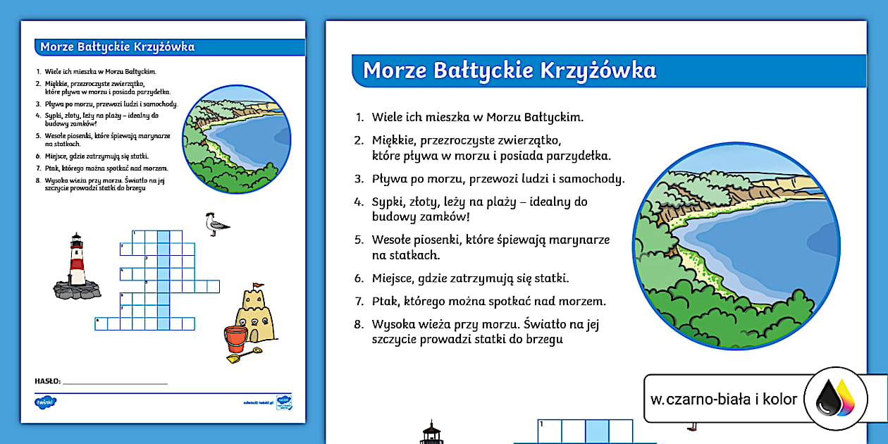 Morze Bałtyckie Sprawdzian Klasa 5