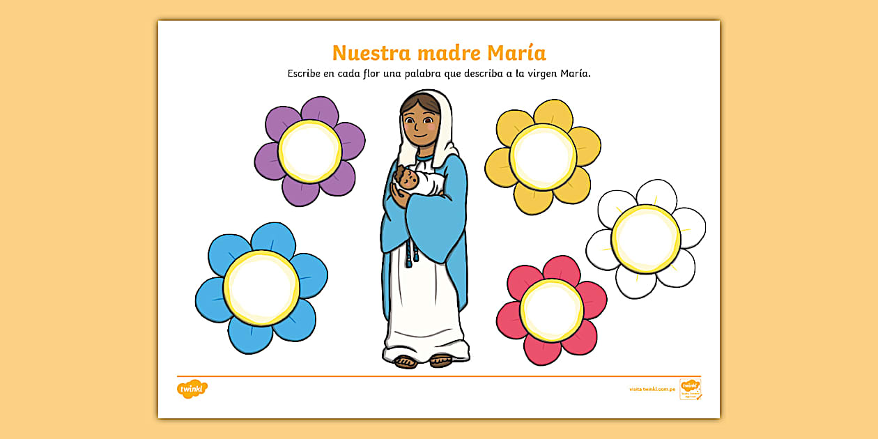 Ficha de actividad: Nuestra madre María | Twinkl