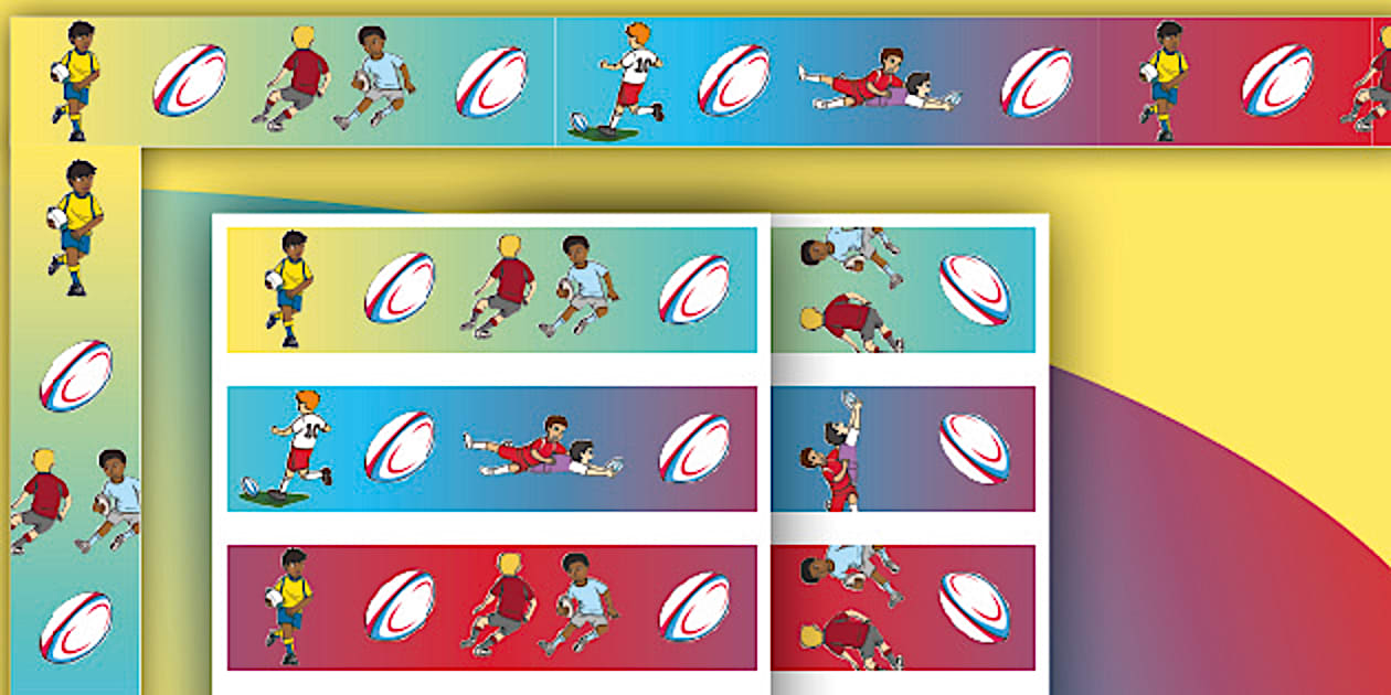 Rugby Display Borders