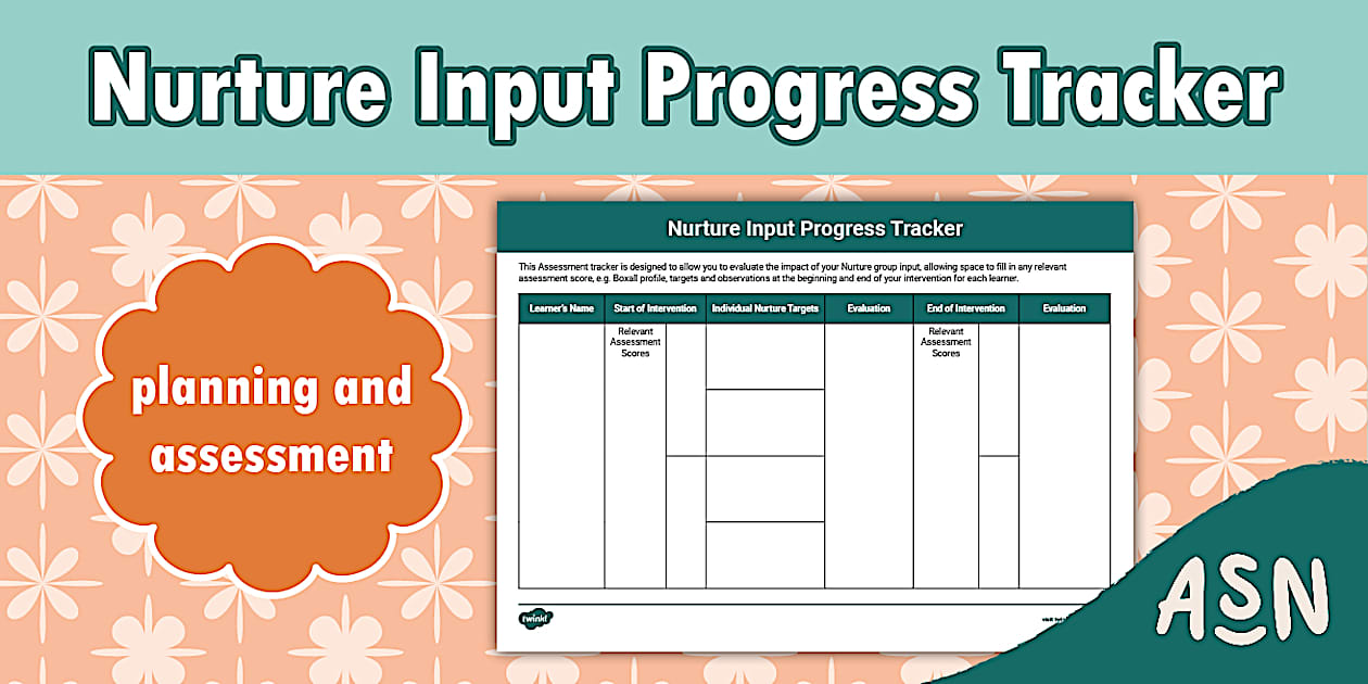 Nurture Input Progress Tracker