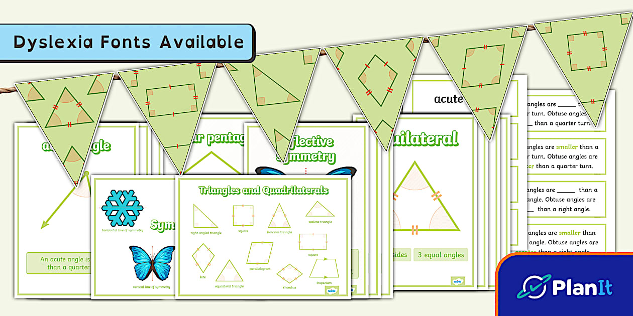 Y4 Properties of Shapes Display Pack (teacher made) - Twinkl