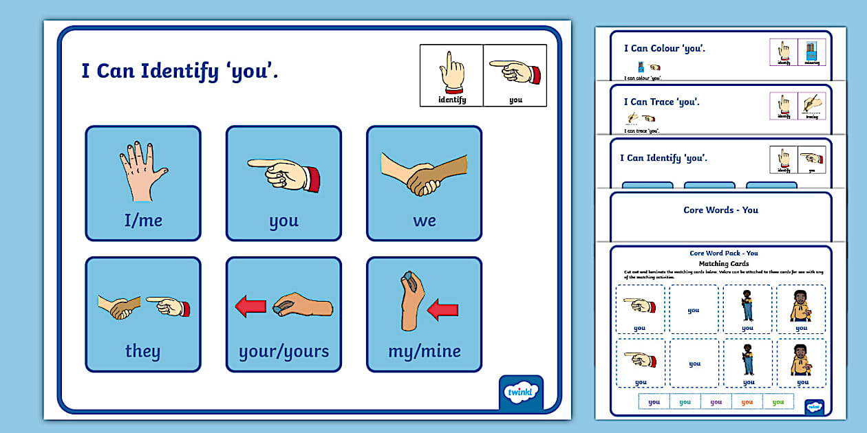 Core Word Pack - You (teacher made) - Twinkl