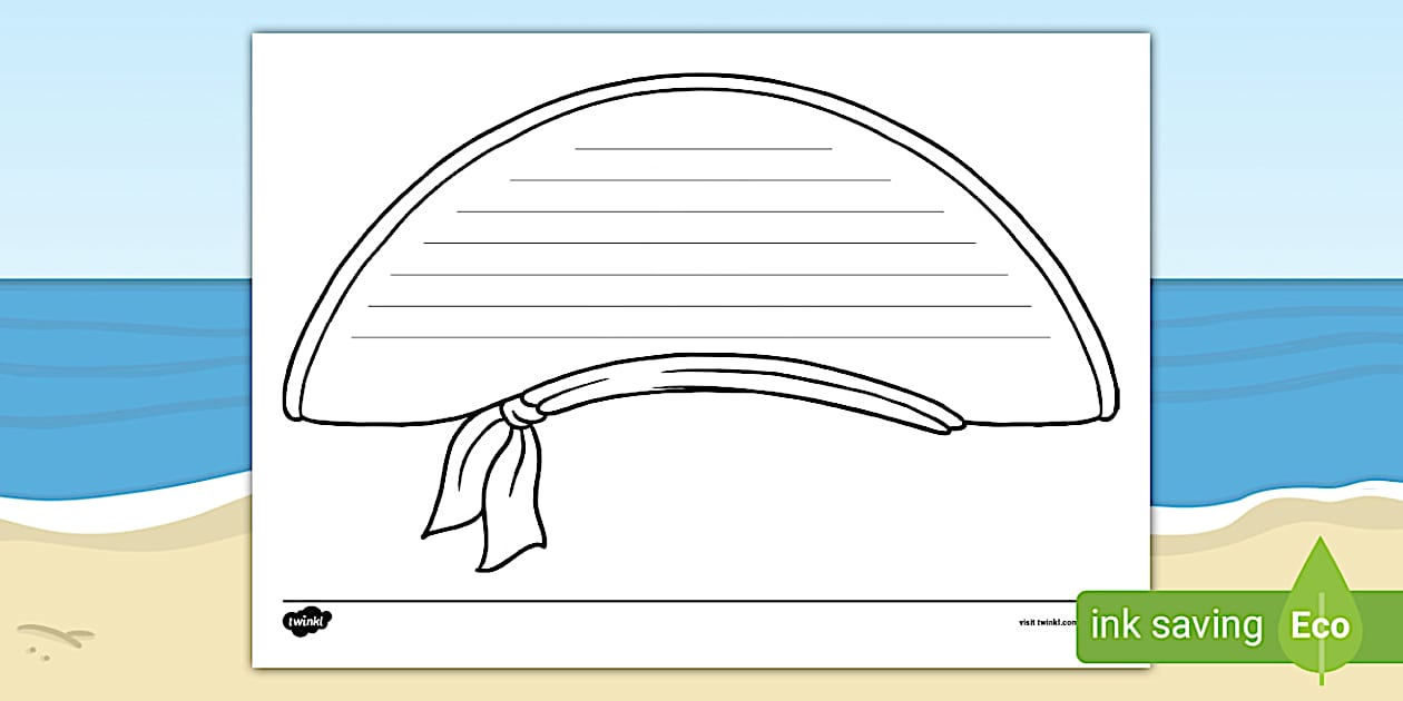 Pirate Hat Writing Template (teacher made) - Twinkl