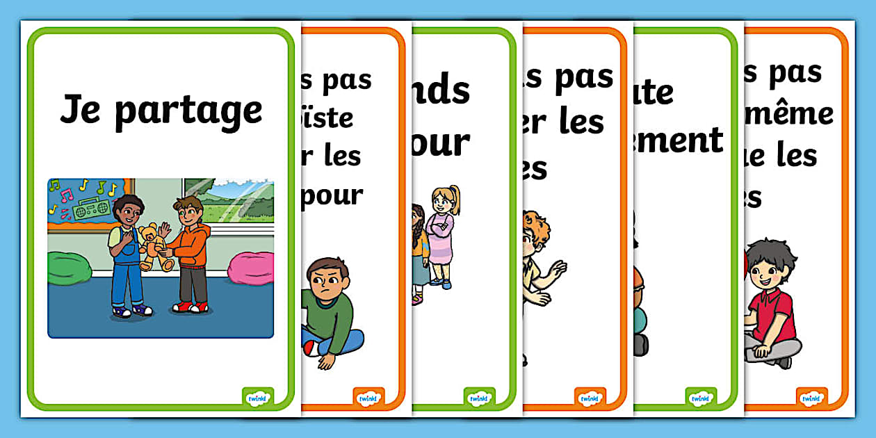 Règles De Vie Maternelle Illustrées à Imprimer Pdf Editable Posters des règles de vie en classe (teacher made)