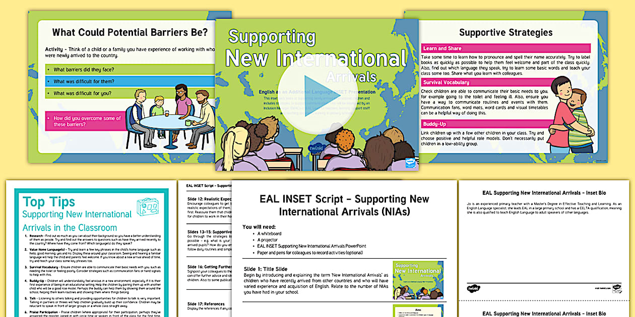 Supporting New International Arrivals Resource Pack | EAL