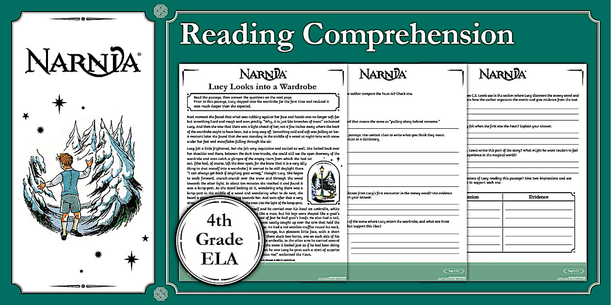 The Lion, the Witch and the Wardrobe: Reading Comprehension