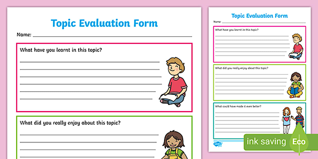 Cursive Child Led Learning - Learning Evaluation Template