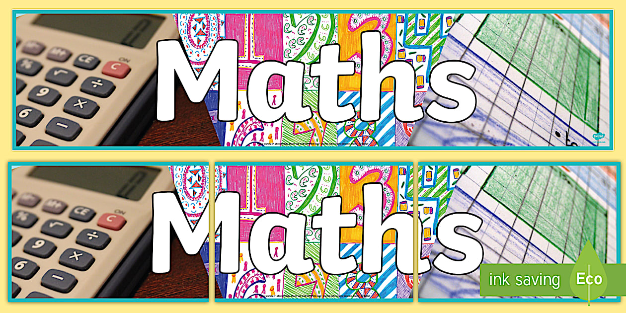 Maths Photo Display Banner (teacher made) - Twinkl