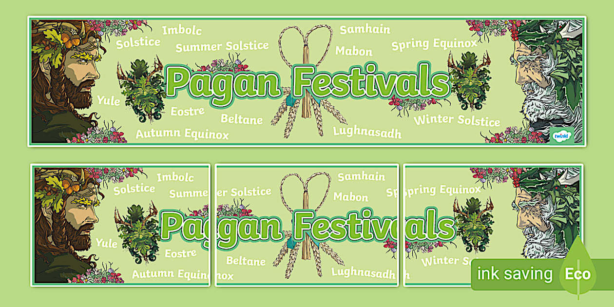 KS2 Pagan Festivals Display Banner (teacher made) Twinkl