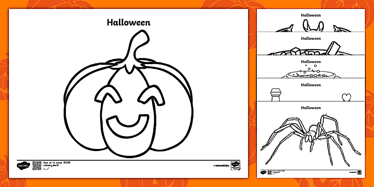 Halloween Aistear Colouring Pages