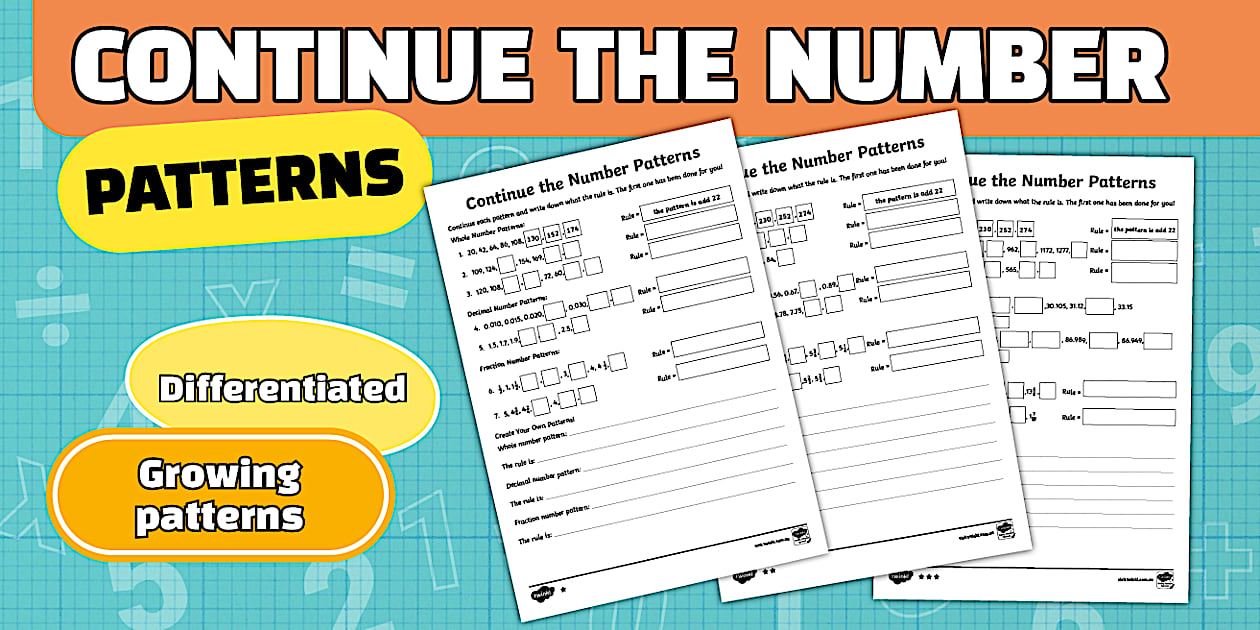 Number Patterns | Differentiated Activities