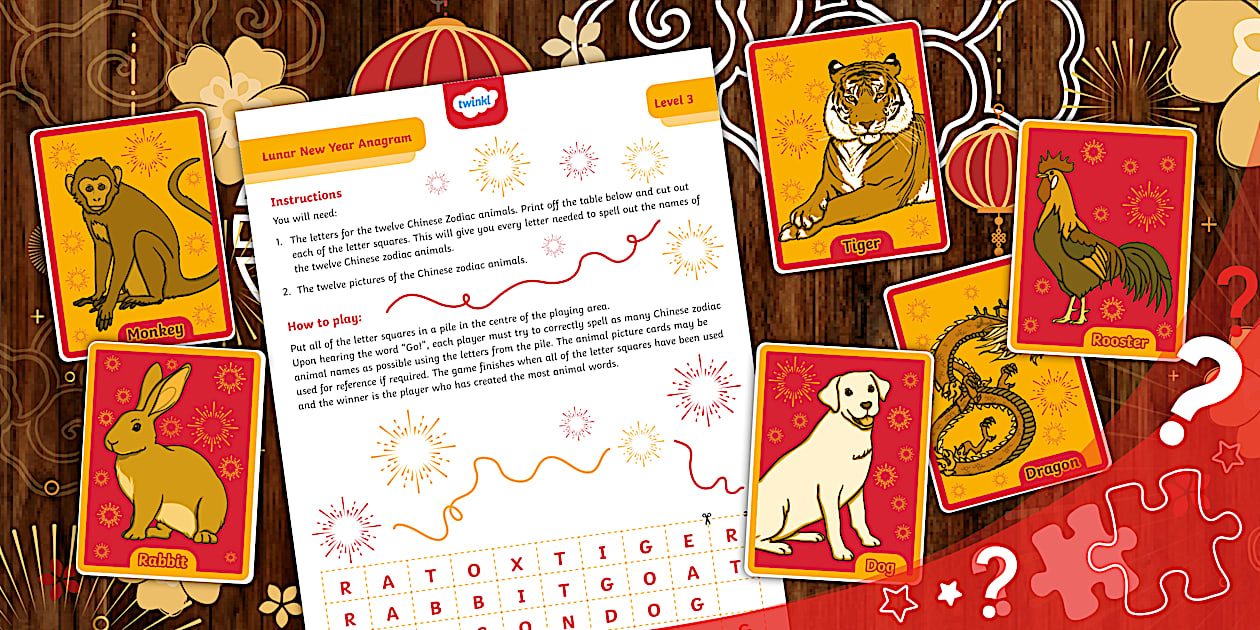Lunar New Year Anagram Puzzle Game 3 Twinkl Kids