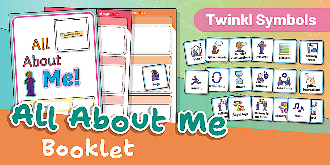 Twinkl Symbols: All About Me Booklet