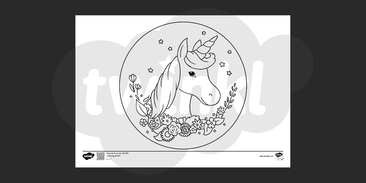 coloring cute unicorn