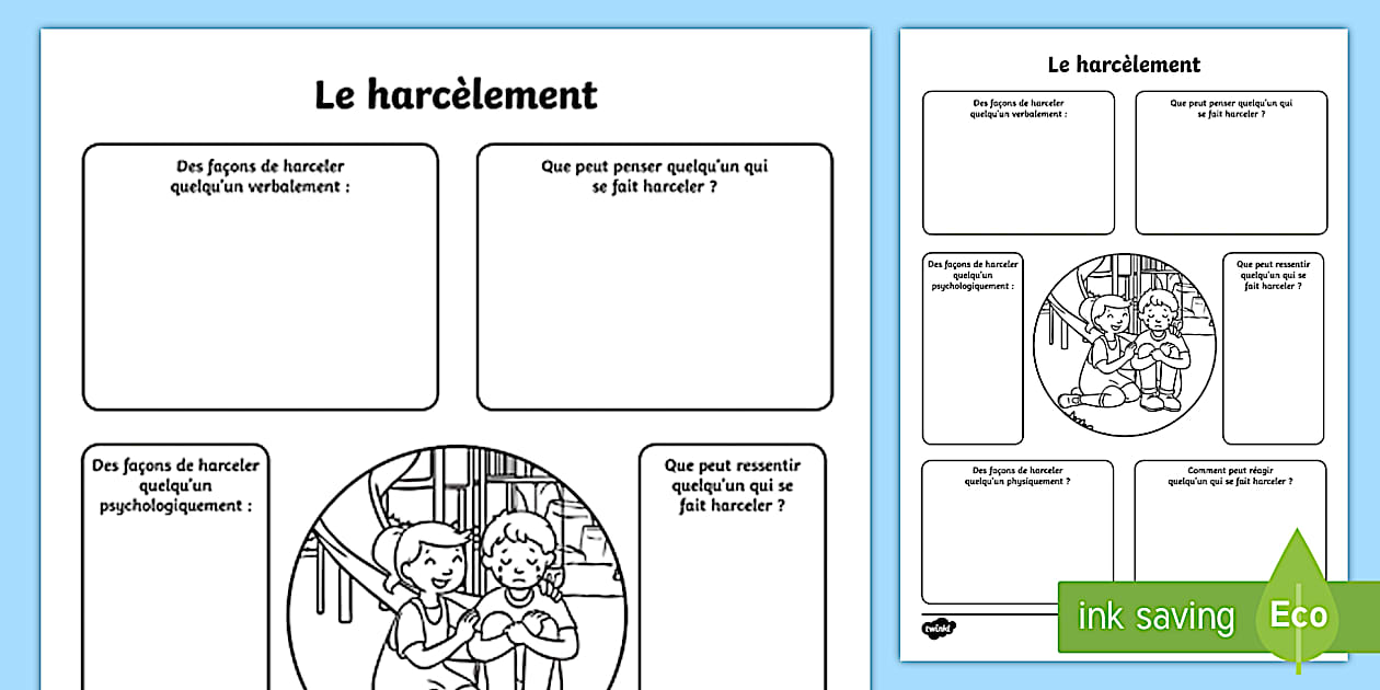 Activité le harcèlement à l'école | Ressources pédagogiques