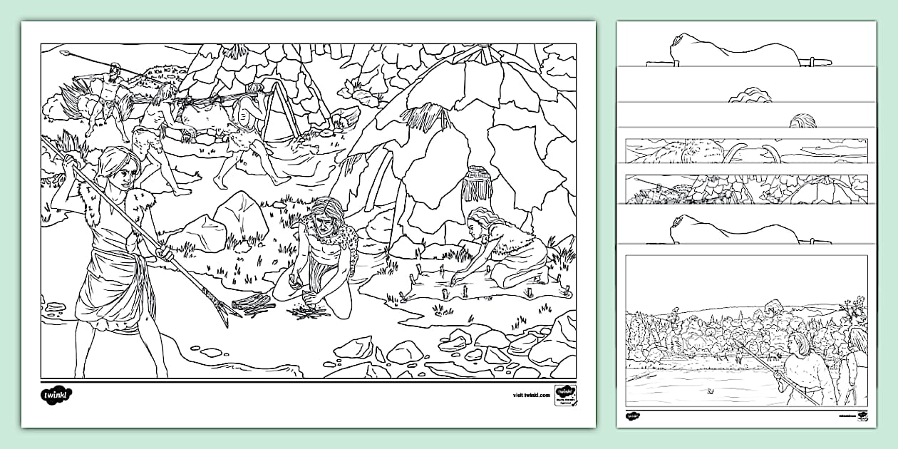 Prehistoric Colouring Pack - Twinkl - KS2 - Twinkl