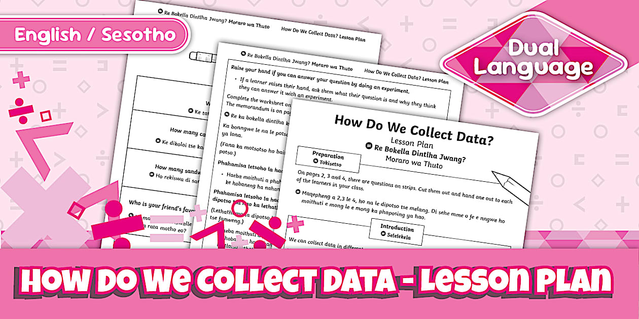 Gr7 Maths - How Do We Collect Data – Sesotho (CAPS Aligned)