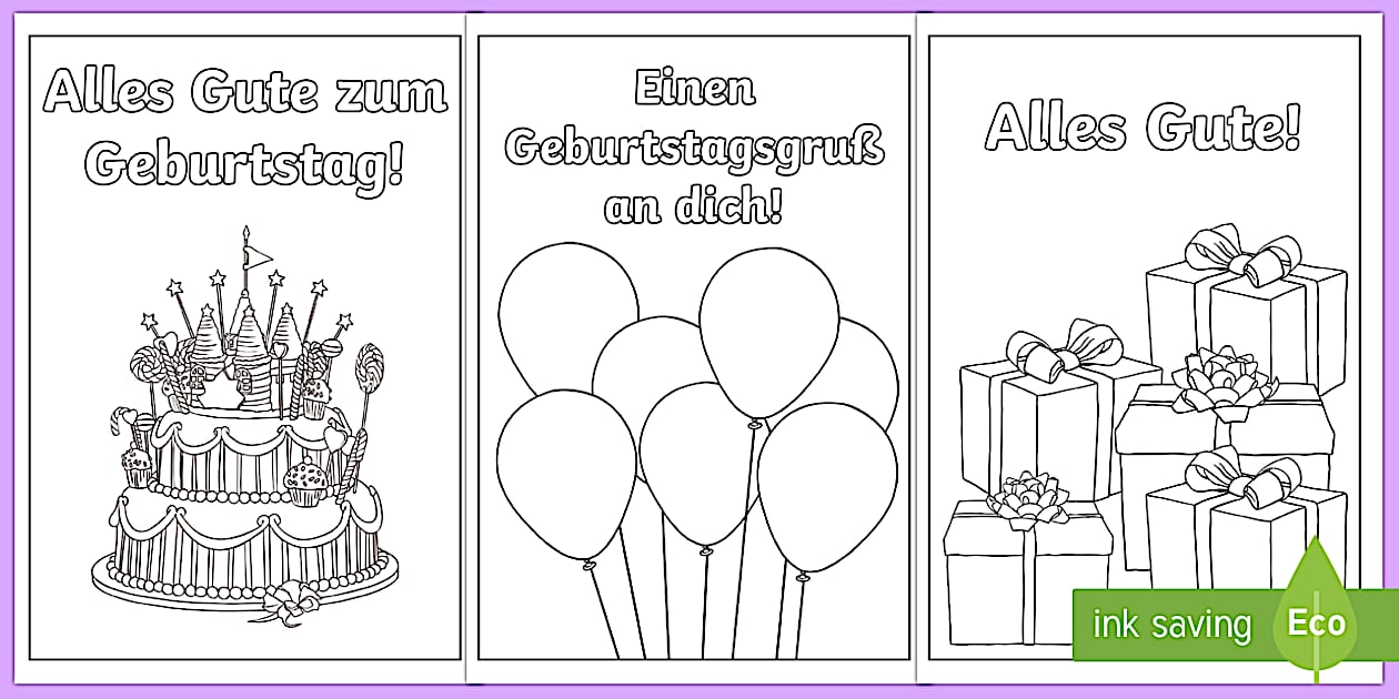 Editable Birthday Cards German (Hecho por educadores)