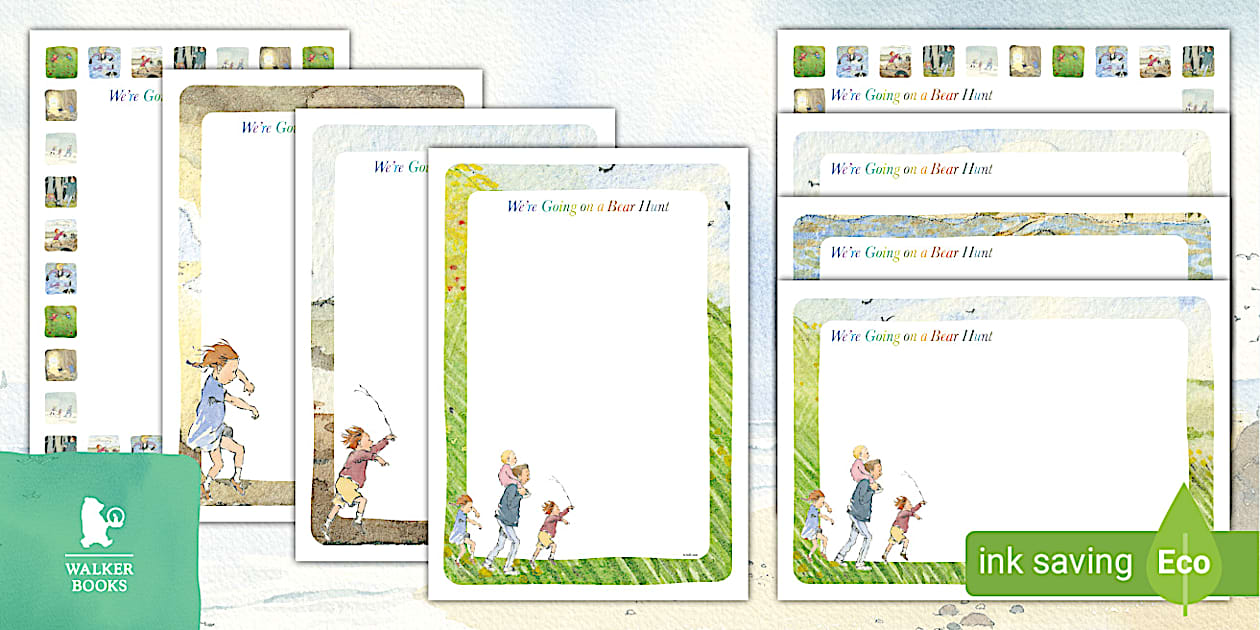 We're Going on a Bear Hunt Page Borders | Twinkl