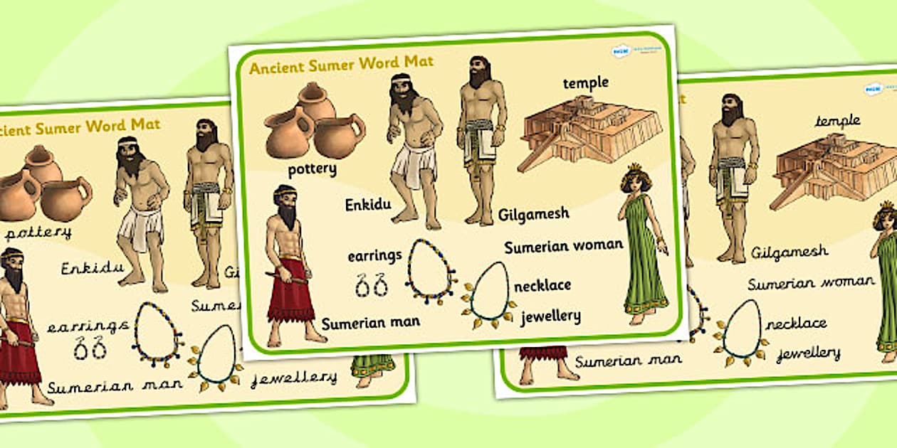 Ancient Sumer Word Mat (teacher made) - Twinkl