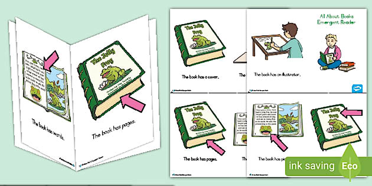 All About Books Emergent Reader - Twinkl