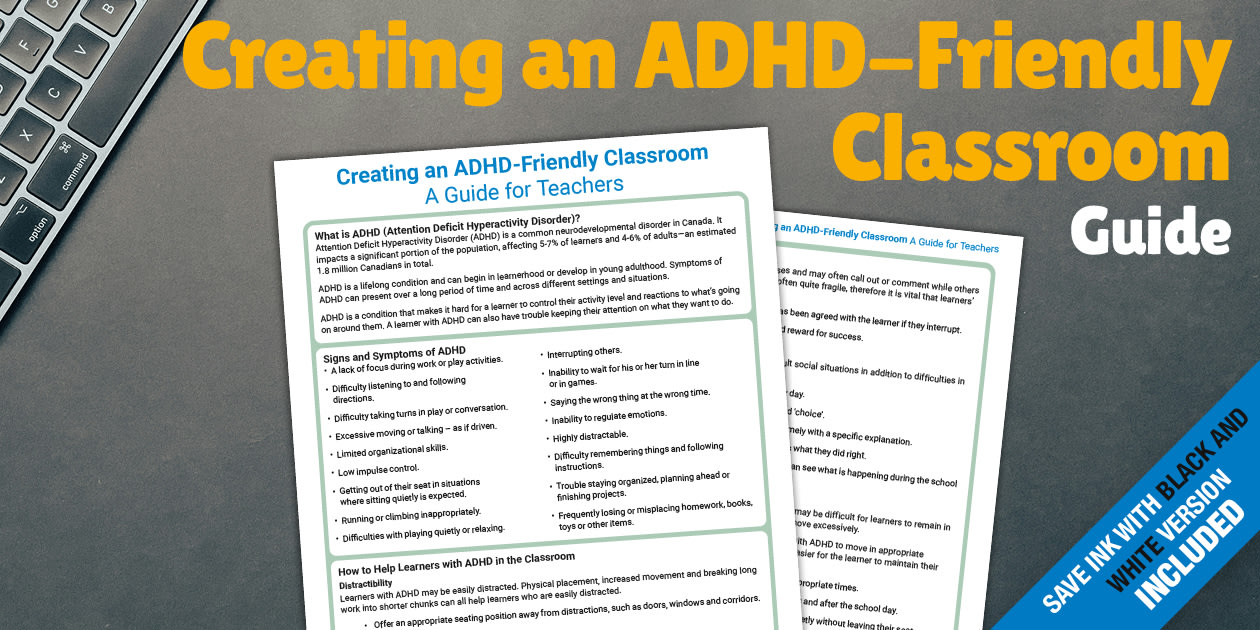 Friendly Guide ADHD Classroom Guide for Learners