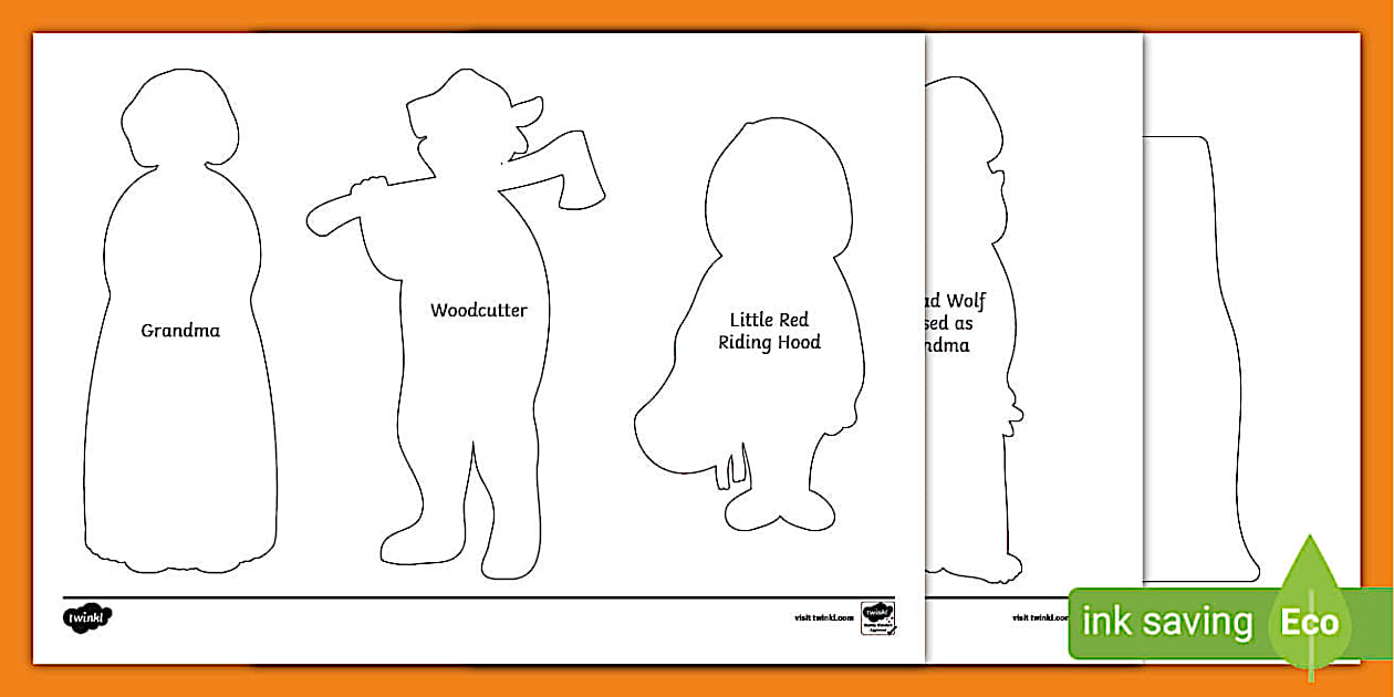 Little Red Riding Hood Shadow Puppets