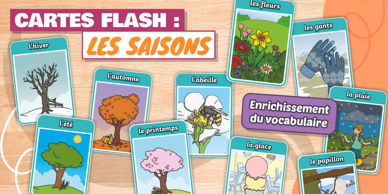 Cartes flash : Les saisons